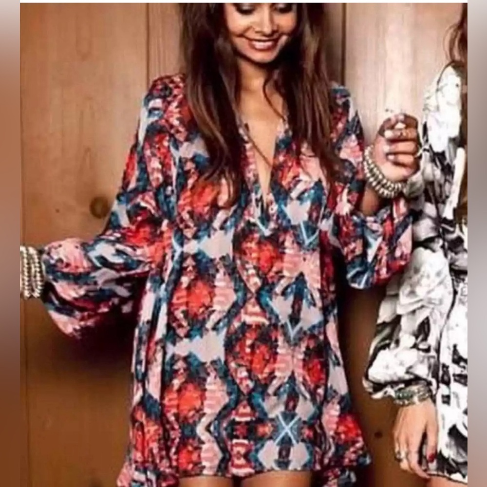 Show Me Your MuMu Jamie Tunic Multicolor Sz S.  D